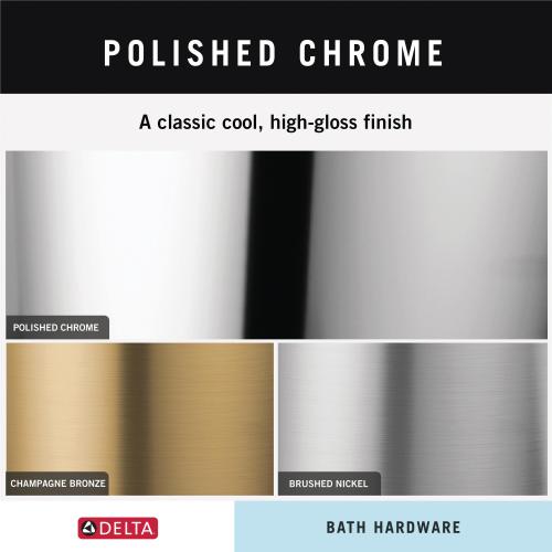 Delta Nicoli Polished Chrome Wall Mount Pivot Toilet Paper Holder