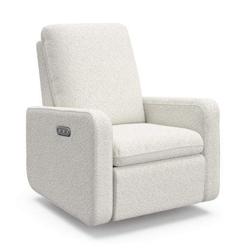 Graco Graco Teddi Modern Ivory Boucle Swivel Glider Chair