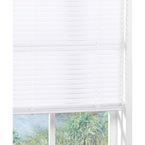 Project Source Light Filtering 1-in Slat Width 35-in x 64-in Cordless White Vinyl Light Filtering Mini-blinds