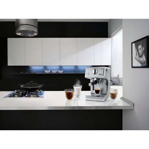 De'Longhi - Manual Espresso Machine - Stainless Steel