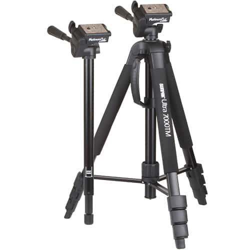 Sunpak - PlatinumPlus Ultra 7000 2-in-1 70 Tripod and Monopod - Silver