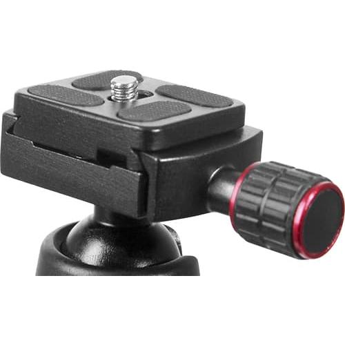 Sunpak - TravelLite Pro Reverse Folding 63 Tripod - Black with red accents