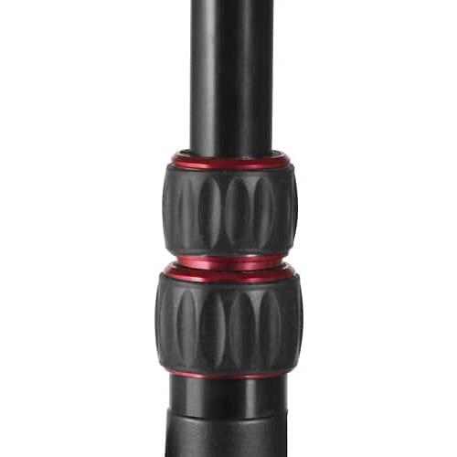Sunpak - TravelLite Pro Reverse Folding 63 Tripod - Black with red accents