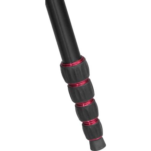 Sunpak - TravelLite Pro Reverse Folding 63 Tripod - Black with red accents