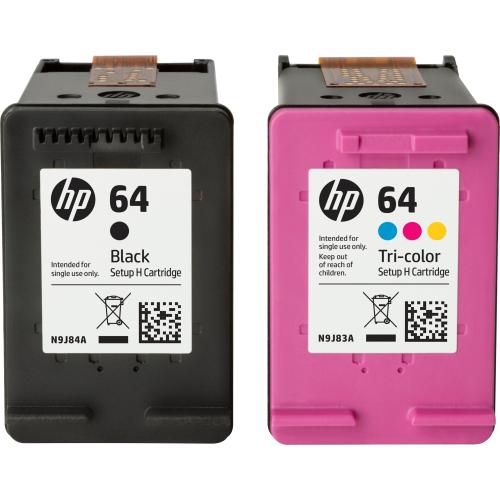 HP - 64 2-Pack Standard Capacity Ink Cartridges - Black & Tri-Color