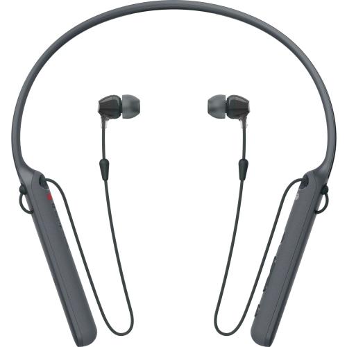 Sony - C400 Wireless Behind-the-Neck In Ear Headphones - Black