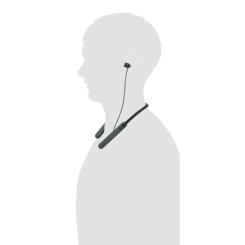 Sony - C400 Wireless Behind-the-Neck In Ear Headphones - Black