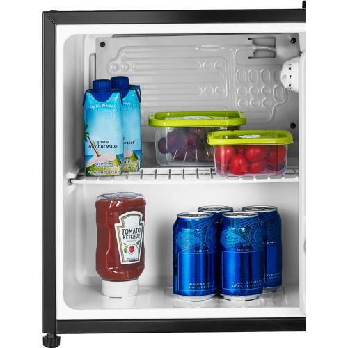 Insignia  - 1.7 Cu. Ft. Mini Fridge - Black