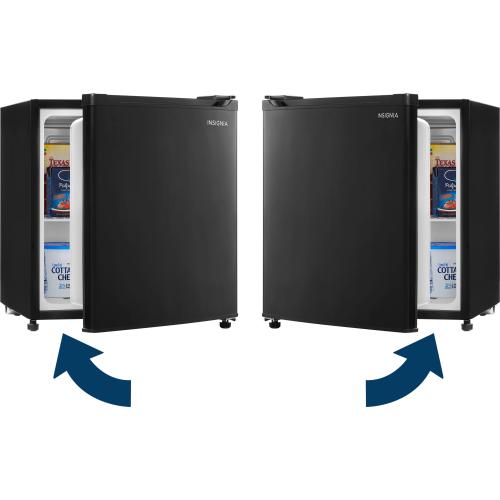 Insignia  - 1.7 Cu. Ft. Mini Fridge - Black