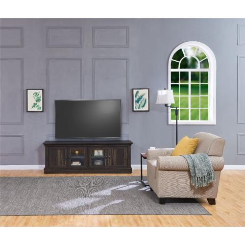 Insignia™ - TV Cabinet for Most Flat-Panel TVs Up to 75 - Brown