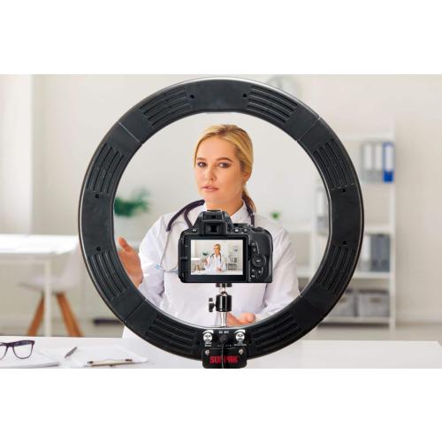 Sunpak - LED 448 19 Bi-Color Ring Light Kit - Black