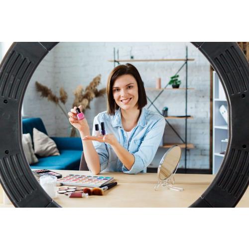 Sunpak - LED 448 19 Bi-Color Ring Light Kit - Black