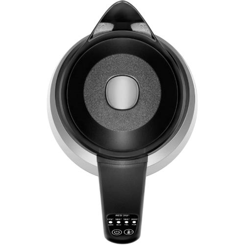 Chefman - 1.8 Liter Electric Glass Kettle w/ Tea Infuser - Stainless Steel/Black