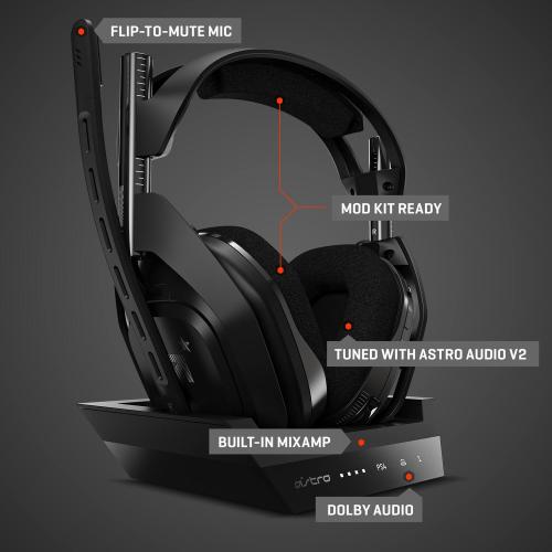 Astro Gaming - A50 Gen 4 Wireless Gaming Headset for PS5, PS4 - Black