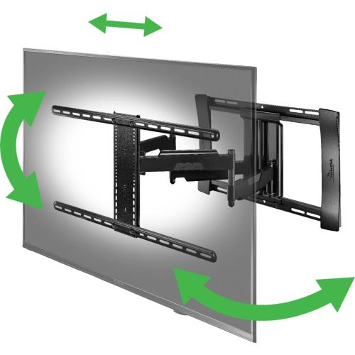 Size 40-75 Rocketfish™ - Full-Motion TV Wall Mount for Most 40 - 75 TVs - Black