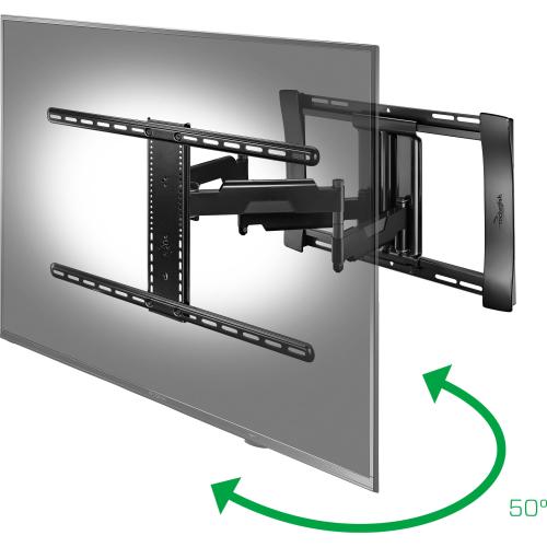 Size 40-75 Rocketfish™ - Full-Motion TV Wall Mount for Most 40 - 75 TVs - Black
