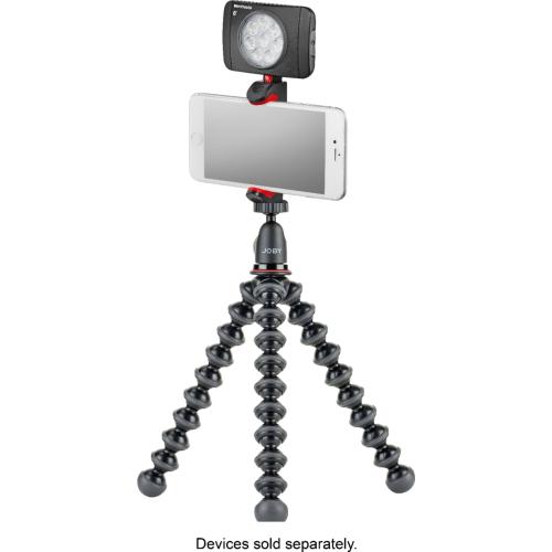 JOBY - GorillaPod 1K SMART Vlogging Tripod - Black/Red/Charcoal
