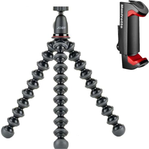 JOBY - GorillaPod 1K SMART Vlogging Tripod - Black/Red/Charcoal