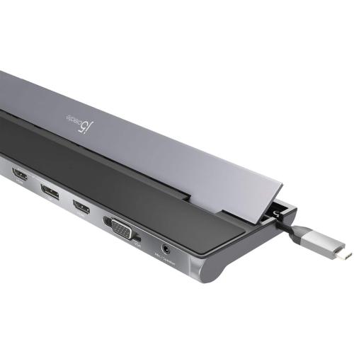 j5create - USB-C Triple Display Docking Station - Black