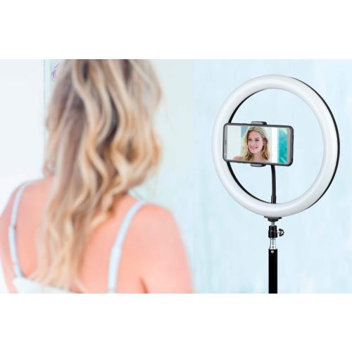 Sunpak - 12 Bicolor LED Ring Light Kit - Black