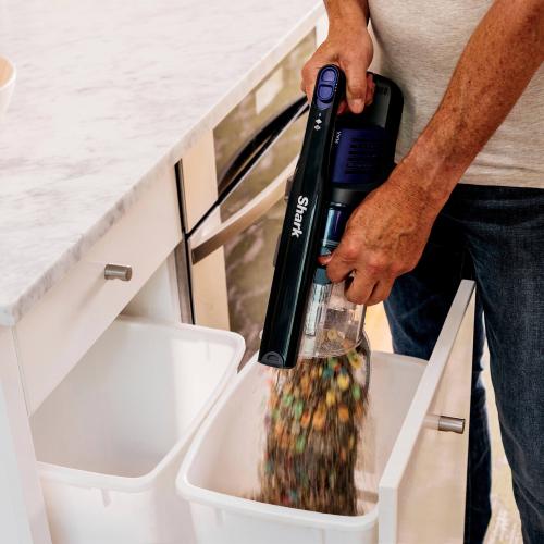 Shark - Pet Cordless Stick Vacuum with XL Dust Cup, LED Headlights - Blue Iris