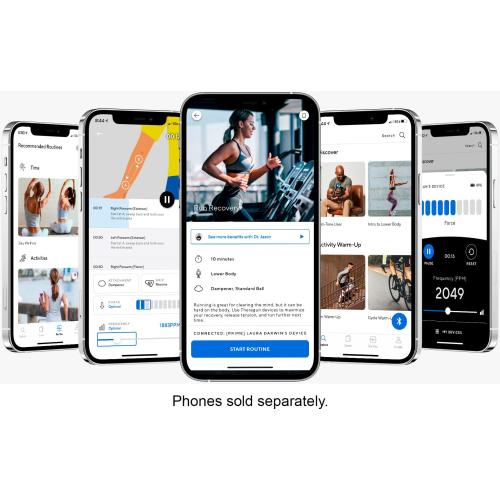 Therabody - Theragun PRO (4th Gen) Bluetooth   App Enabled Massage Gun   6 Attachments, 2 Batteries, 60lbs Force - Black