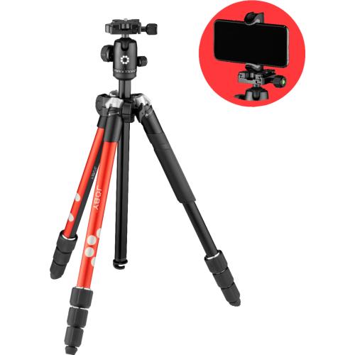 Color red JOBY - RangePod Tripod for Camera and Vlogging - Red