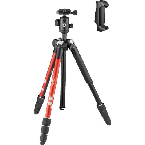 Color red JOBY - RangePod Tripod for Camera and Vlogging - Red
