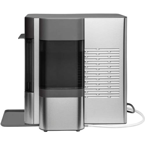 GE Profile - Opal 2.0 38-lb. Portable Ice maker with Nugget Ice Production, Side Tank and Built-in WiFi - Stainless Steel