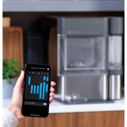 GE Profile - Opal 2.0 38-lb. Portable Ice maker with Nugget Ice Production, Side Tank and Built-in WiFi - Stainless Steel