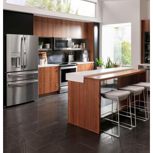 GE Profile - Opal 2.0 38-lb. Portable Ice maker with Nugget Ice Production, Side Tank and Built-in WiFi - Stainless Steel