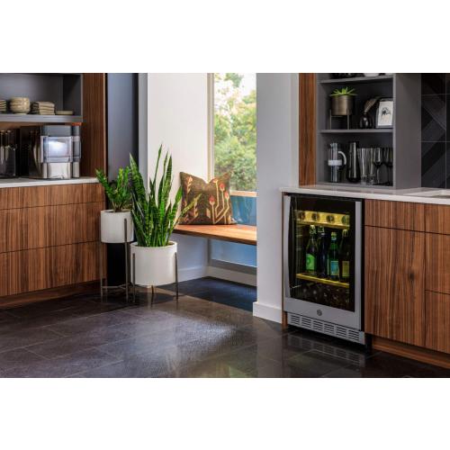 GE Profile - Opal 2.0 38-lb. Portable Ice maker with Nugget Ice Production, Side Tank and Built-in WiFi - Stainless Steel