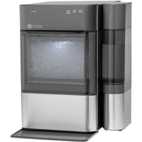 GE Profile - Opal 2.0 38-lb. Portable Ice maker with Nugget Ice Production, Side Tank and Built-in WiFi - Stainless Steel