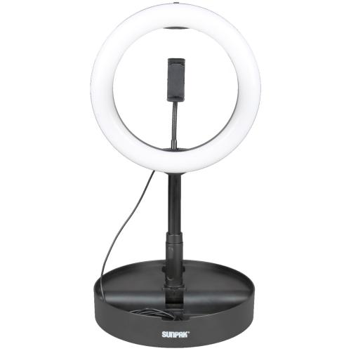 Tocad - Sunpak Self Storing Ring Light Vlogging Kit - Black