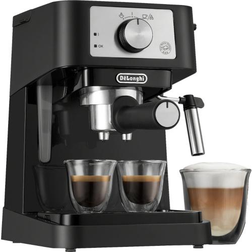 De'Longhi - Stilosa 15 Bar Pump Espresso Machine - Black and Stainless