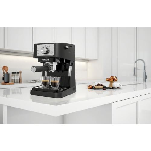 De'Longhi - Stilosa 15 Bar Pump Espresso Machine - Black and Stainless