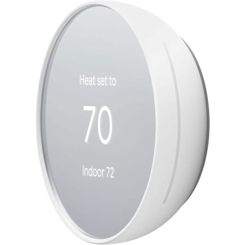 Google - Nest Smart Programmable Wifi Thermostat - Snow
