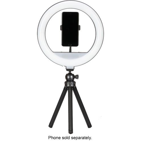 Sunpak - 12  Bi-Color Tabletop or Handheld Vlogging Kit with Bluetooth Remote for Smartphones and Compact Cameras