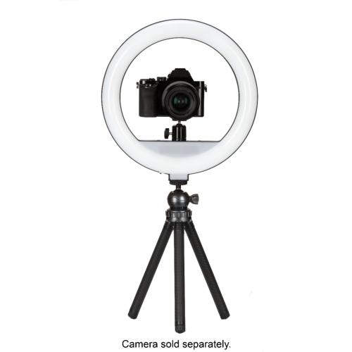 Sunpak - 12  Bi-Color Tabletop or Handheld Vlogging Kit with Bluetooth Remote for Smartphones and Compact Cameras