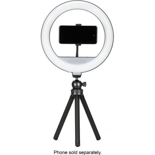 Sunpak - 12  Bi-Color Tabletop or Handheld Vlogging Kit with Bluetooth Remote for Smartphones and Compact Cameras