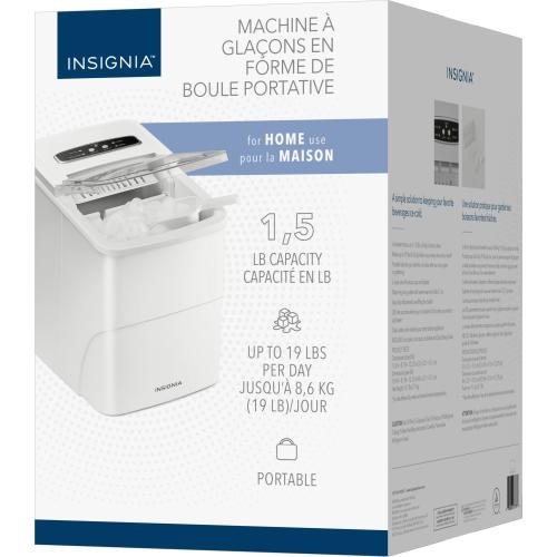 Insignia™ - Portable Ice Maker with Auto Shut-Off - White