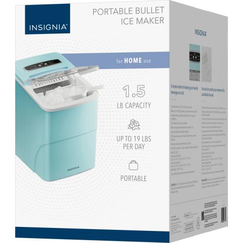 Insignia™ - Portable Ice Maker with Auto Shut-Off - Mint