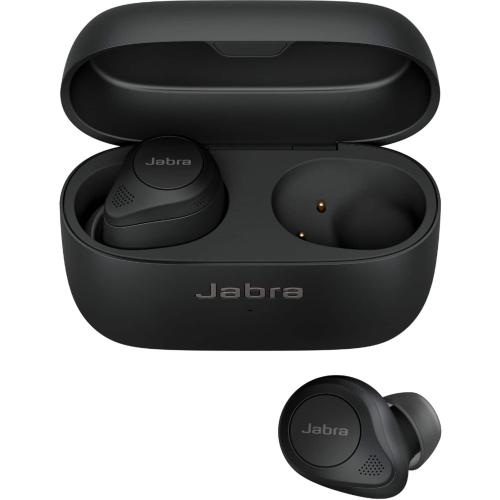 Jabra - Elite 85t True Wireless Advanced Active Noise Cancelling Earbuds - Black