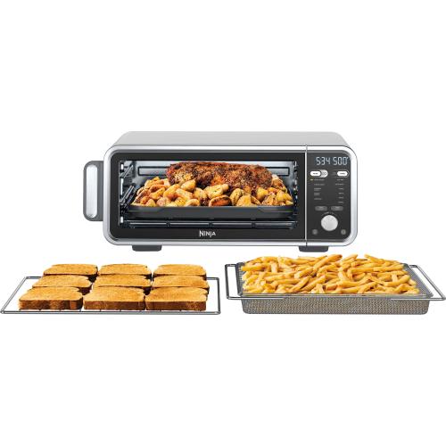 Ninja - Foodi Convection Toaster Oven with 11-in-1 Functionality with Dual Heat Technology and Flip functionality - Silver