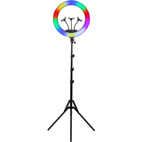 Sunpak - 18 Rainbow Ringlight with Shotgun Mic