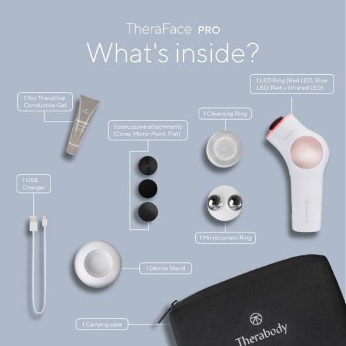 Unrested..Therabody - TheraFace PRO 6-in-1 Facial Health Device - White