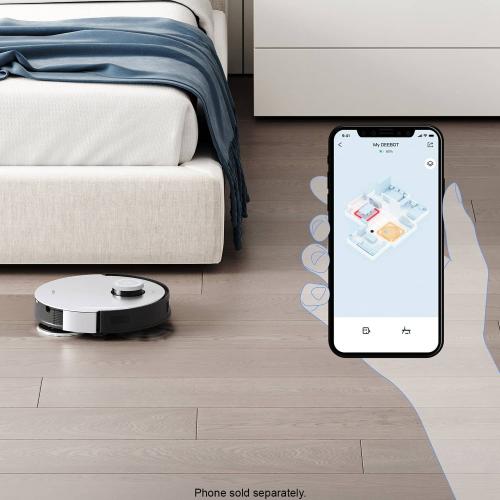 ECOVACS Robotics - DEEBOT X1 OMNI Robot Vacuum & Mop with Auto Empty and Refill, Laser Mapping, AI Object Recognition and Self Clean - BLACK   SILVER