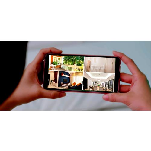 MOBI - Cam HDX Smart HD Pan & Tilt Wi-Fi Baby Monitoring Camera with 2-way Audio and Powerful Night Vision - White