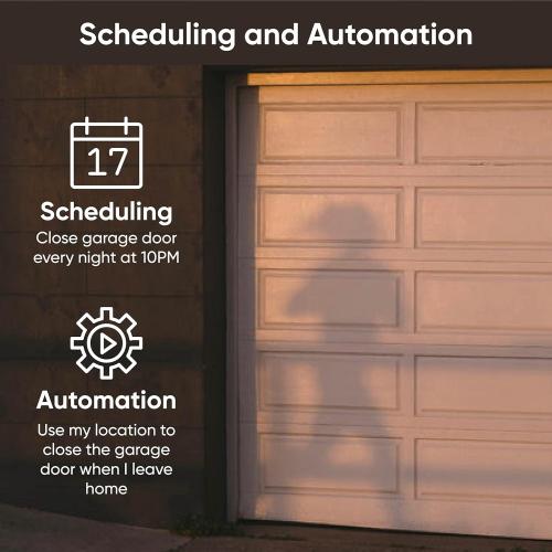 Color White Wyze - Indoor/Outdoor Wireless 1080p HD Smart Garage Door Opener and Security Camera - White