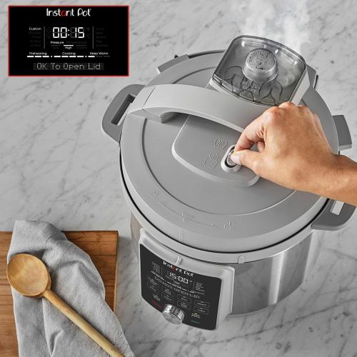 Instant Pot - 6QT Duo Plus Multi-Use Pressure Cooker with Whisper-Quiet Steam Release - Gray